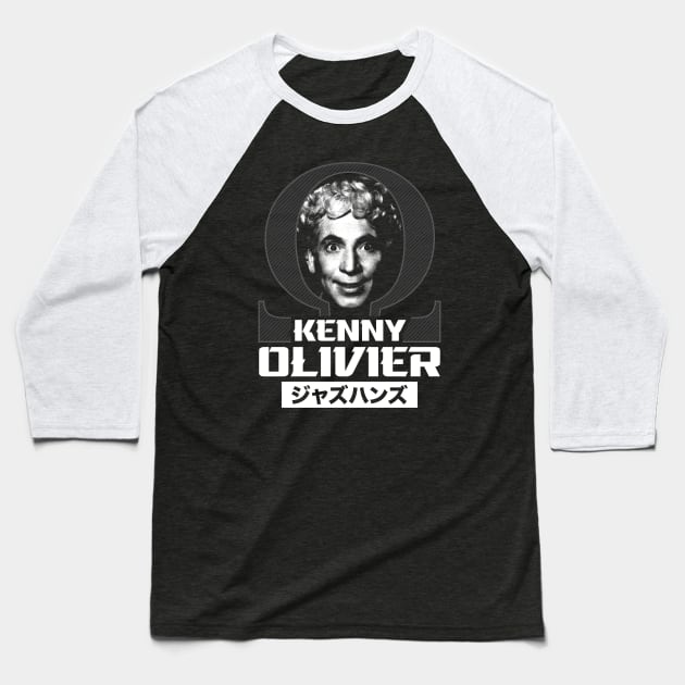 Kenny Olivier - Face Baseball T-Shirt by fatdesigner